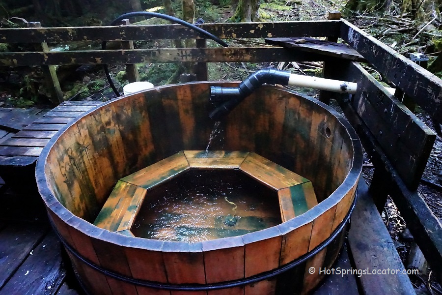 Bagby Hot Springs. Tub on the Upper Level.