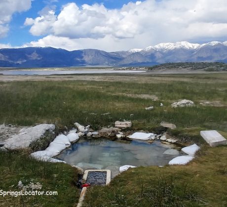 Alkali Lake Hot Springs at Warm Lake, Long Valley Caldera, California
