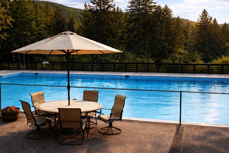 Easley Hot Springs Pool View